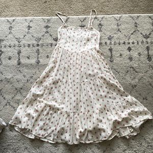 White & Pink Flowey Dress